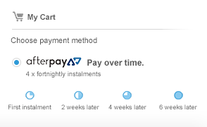 Afterpay cart